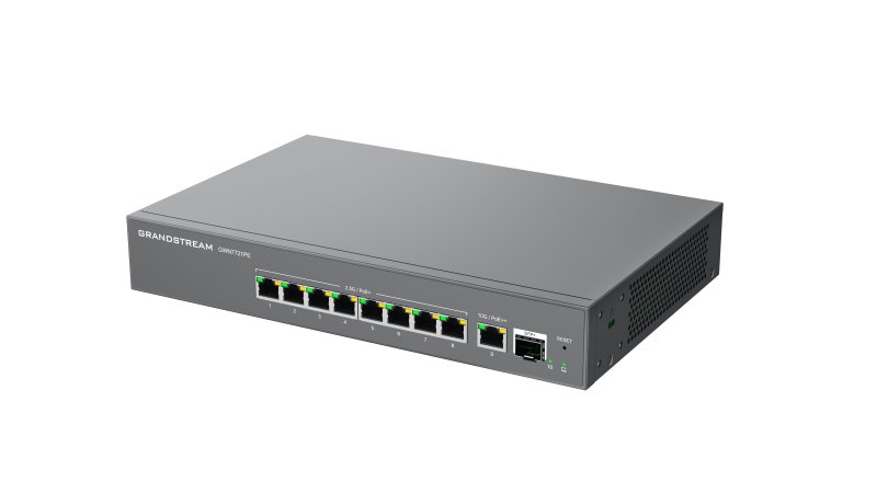 Grandstream GWN7721PE L2 Lite managed 2,5G switch, 8x 2.5GbE, 1x 10G, 1x SFP+, PoE++ - obrázek č. 1