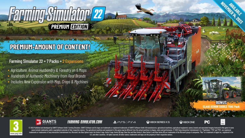 PC - Farming Simulator 22: Premium Edition - obrázek č. 2