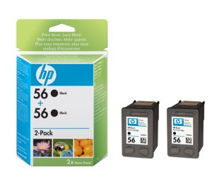 HP 56 - černá ink. kazeta, 2pack,C9502AE - obrázek produktu