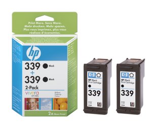 HP 339 - černá ink. kazeta, 2 pack, C9504EE - obrázek produktu