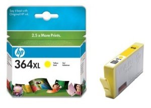 HP 364 XL - žlutá inkoustová kazeta, CB325EE - obrázek produktu