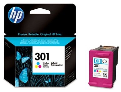 HP 301 tříbarevná inkoustová kazeta, CH562EE - obrázek produktu