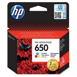HP 650 tříbarevná inkoustová kazeta, CZ102AE - obrázek produktu