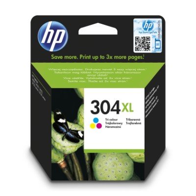 HP 304XL Tri-color Original Ink Cartridge,N9K07AE - obrázek produktu