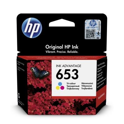 HP 653 tříbarevná inkoustová náplň (3YM74AE) - obrázek produktu