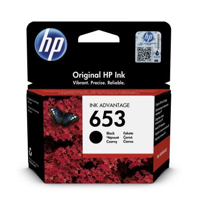 HP 653 černá inkoustová náplň (3YM75AE) - obrázek produktu