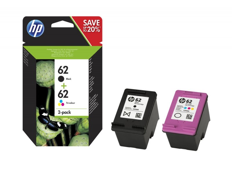 HP 62 inkoustové náplně CMYK (N9J71AE) - obrázek produktu