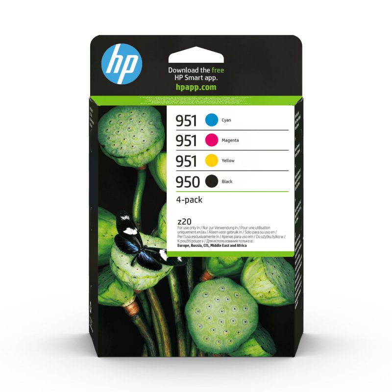 HP 950/ 951 combo černá+ barevná ink. náplň 6ZC65AE - obrázek produktu