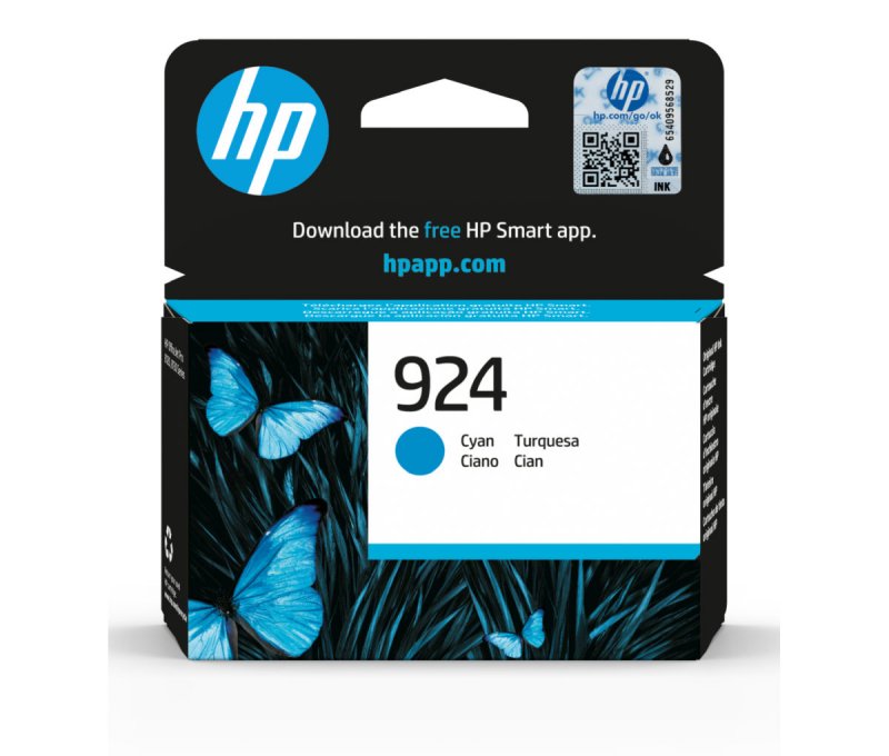 HP 924 ink. náplň azurová, 4K0U3NE - obrázek produktu