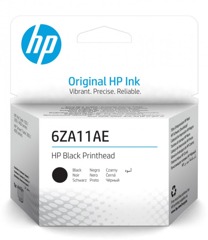 HP Tisková hlava 6ZA11AE, černá - obrázek produktu