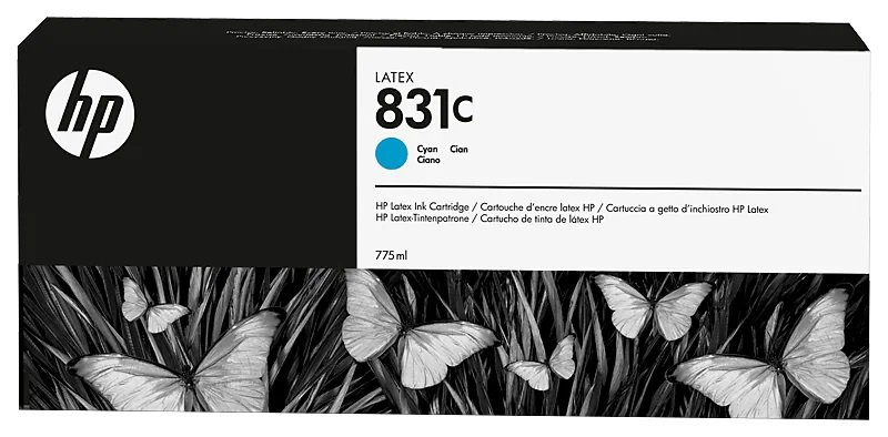 HP 831C inkoustová náplň azurová, CZ695A - obrázek produktu