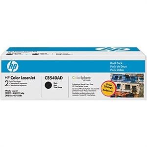HP tisková kazeta černá - 2 pack,  CB540AD - obrázek produktu