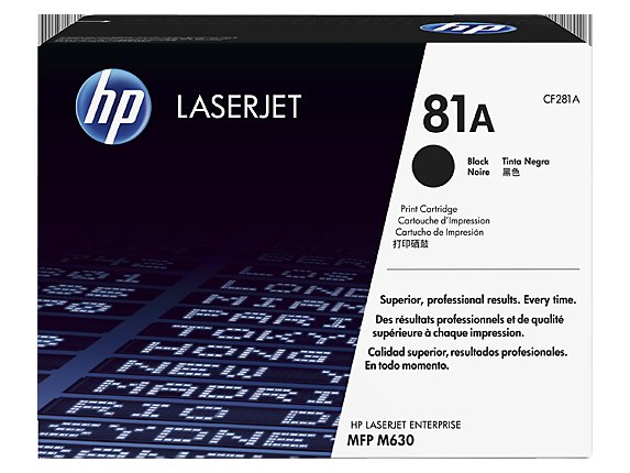 HP 81A tisková kazeta černá, CF281A - obrázek produktu