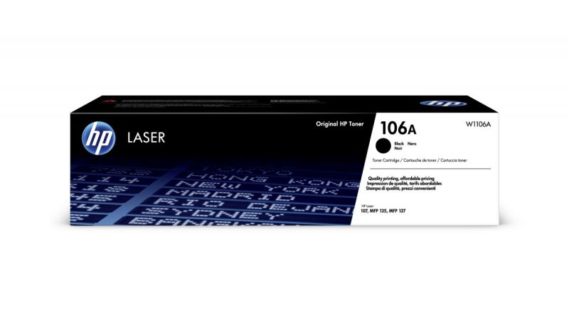 HP 106A Black Laser Toner, W1106A - obrázek č. 1