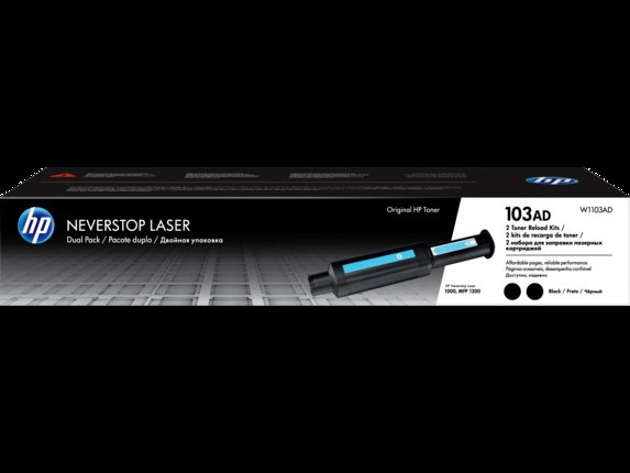 HP 103AD Black Neverst. Laser, dvojbalení, W1103AD - obrázek produktu