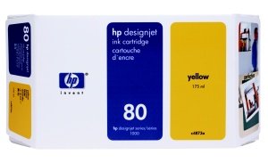 HP no 80 - žlutá ink. kazeta velká, C4848A - obrázek produktu