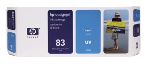 HP no. 83 - modrá ink. kazeta, UV, C4941A - obrázek produktu