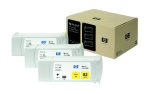 HP no 83 - žlutý UV ink - 3 pack, C5075A - obrázek produktu