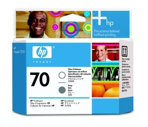 HP no 70 gloss enhancer a šedá tisk hlava, C9410A - obrázek produktu