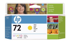 HP no 72 - žlutá ink. kazeta, C9373A - obrázek produktu