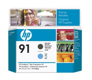 HP no 91 - matná černá a azur. tisk. hlava, C9460A - obrázek produktu