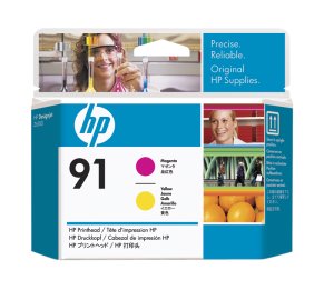 HP no 91 - purpurová a žlutá tisk. hlava, C9461A - obrázek produktu