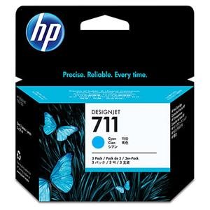 HP no 711 - azurová ink. kazeta -3 pack, CZ134A - obrázek produktu