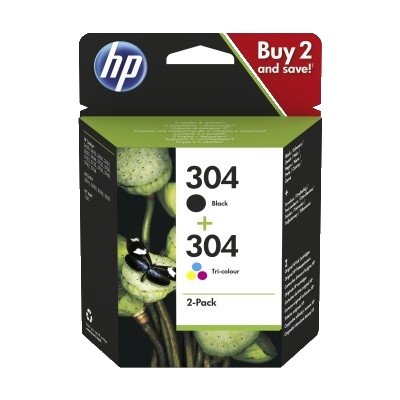 HP 304 černá+3 barevná, 3JB05AE - obrázek produktu