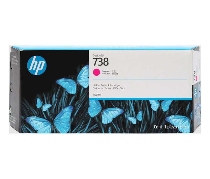 HP 738 purpurová inkoustová kazeta (300ml), 676M7A - obrázek produktu