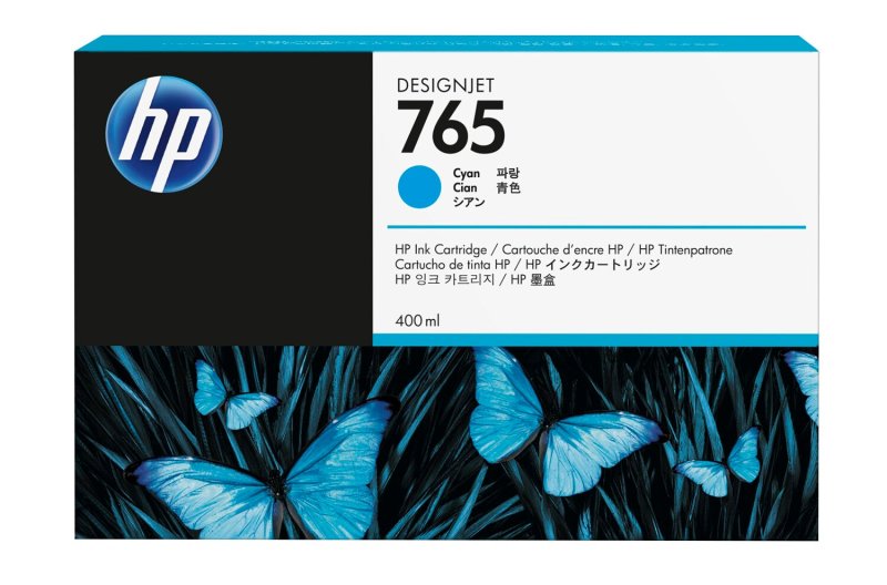 HP 765 Designjet azurová (400 ml), F9J52A - obrázek produktu