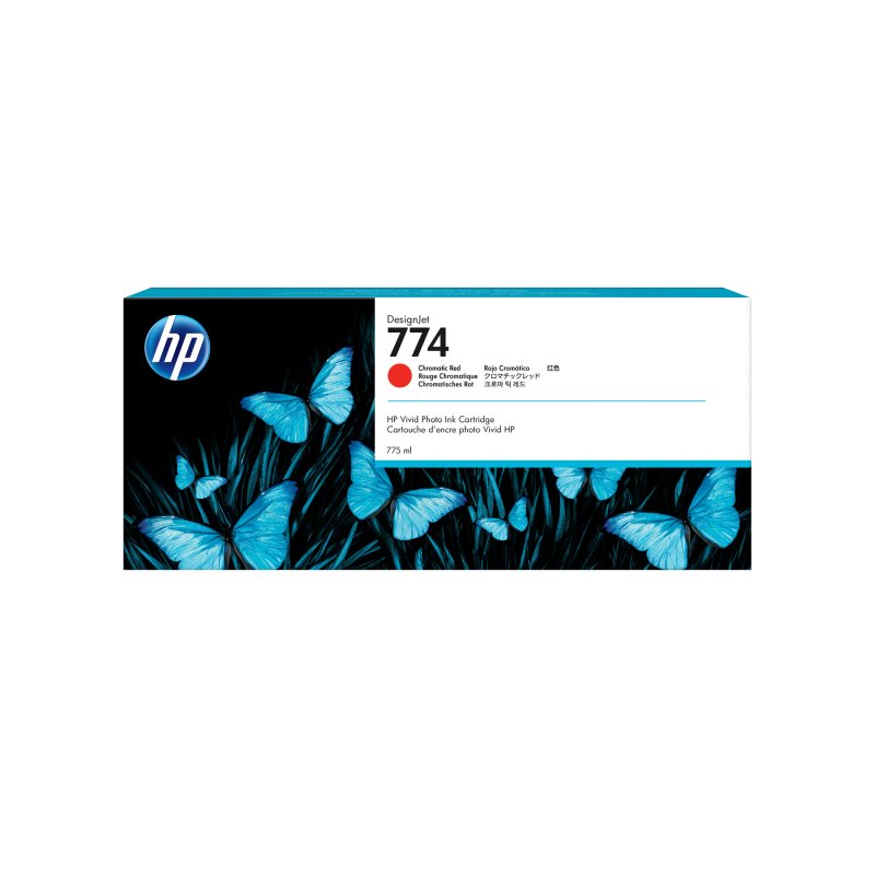 HP 774 Designjet červená (775 ml), P2W02A - obrázek produktu