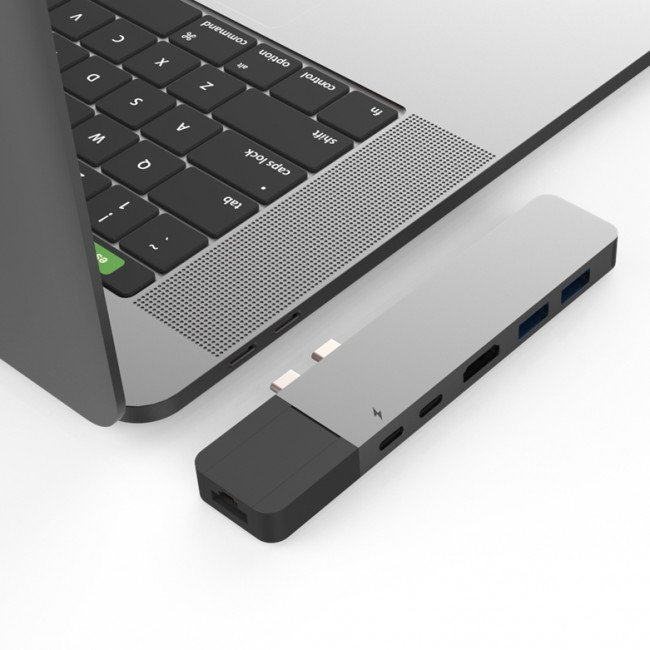 HyperDrive NET Hub for USB-C pro MacBook Pro -Gray - obrázek č. 1