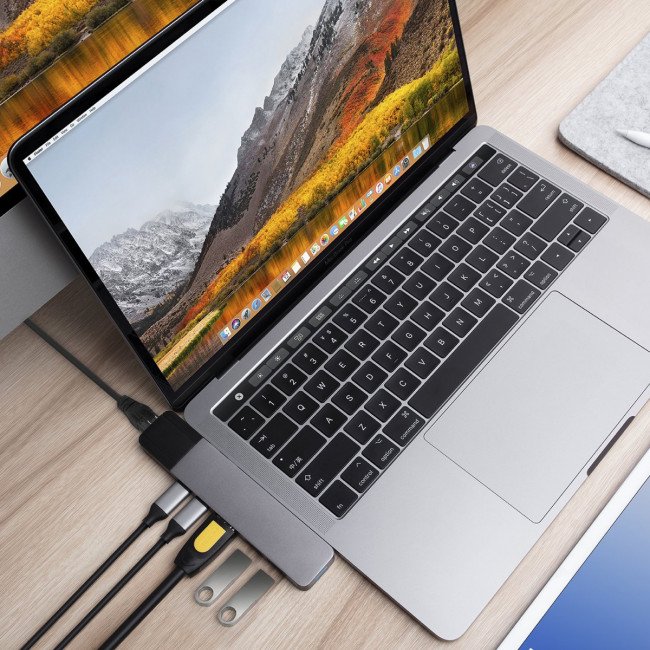 HyperDrive NET Hub for USB-C pro MacBook Pro -Gray - obrázek č. 5