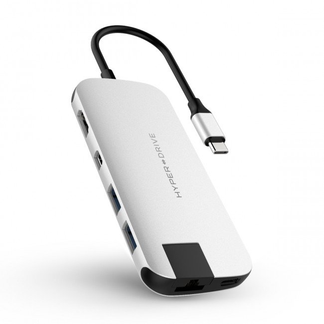 HyperDrive SLIM USB-C Hub - Střibrný - obrázek produktu