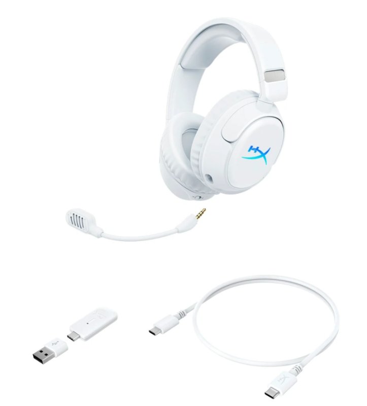 HyperX Cloud Flight 2 / USB-C / BT / Bílá - obrázek č. 3