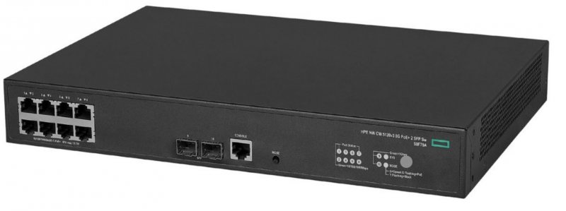HPE NW CW 5120v3 8G PoE 2 SFP+ Switch - obrázek produktu