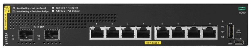 HPE ANW 6000 8G CL4 2F 67W Sw - obrázek produktu