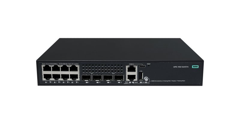 HPE NW CW 2150 8G PoE+ 2F 2P 125W Switch - obrázek produktu