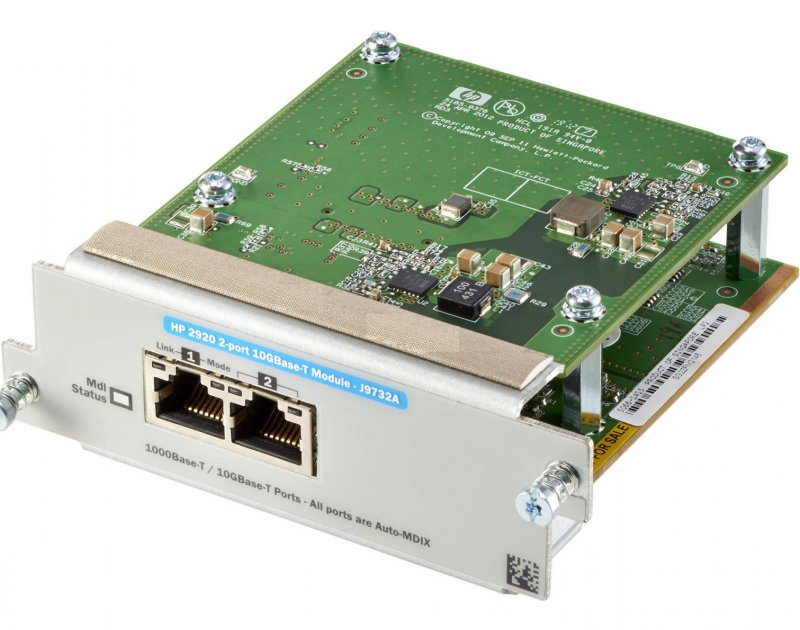 Aruba 2920 2-port 10GBASE-T Module - obrázek produktu