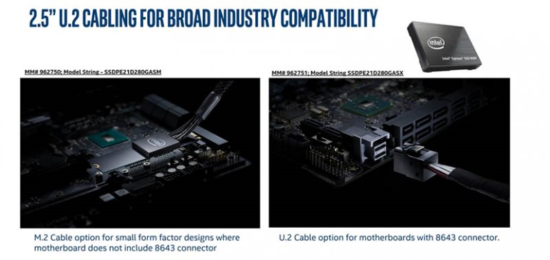 SSD 280GB Intel Optane 900P 2,5" PCIe x4 3D U.2 - obrázek č. 1
