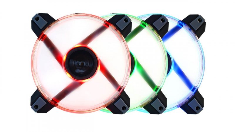 přídavný ventilátor Polaris RGB LED 12cm - obrázek produktu