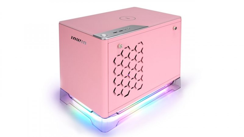 Mini ITX skříň In Win A1 Plus Pink +650W - obrázek č. 2