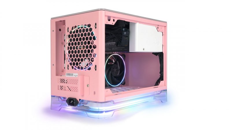 Mini ITX skříň In Win A1 Plus Pink +650W - obrázek č. 4