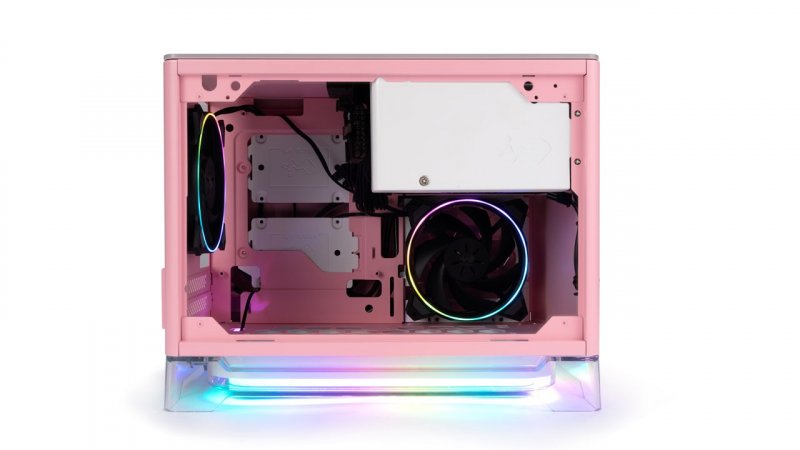 Mini ITX skříň In Win A1 Plus Pink +650W - obrázek č. 3