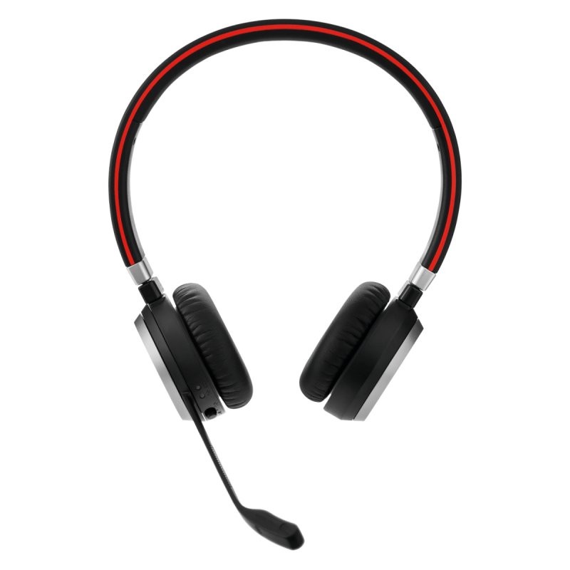 Jabra Evolve 65 SE/ Stereo/ BT/ Bezdrát/ MS/ Černá-červená - obrázek produktu