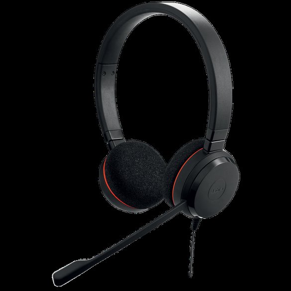 Jabra Evolve 20 / Stereo / USB-C / Drát / MS / Černá - obrázek produktu