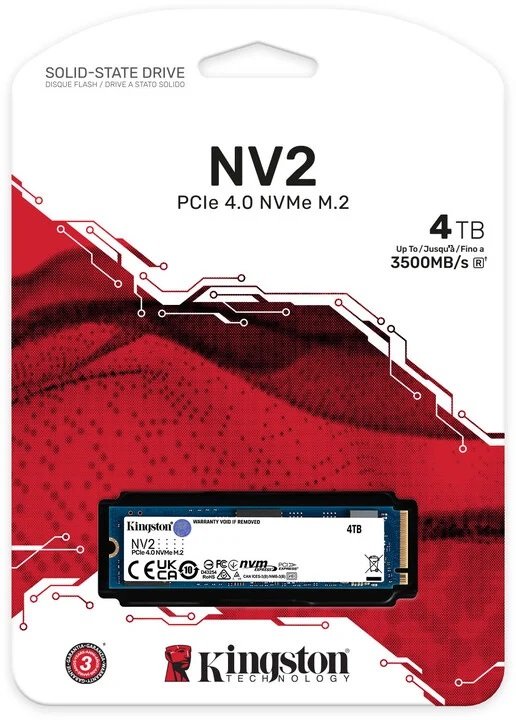 Kingston NV2/ 4TB/ SSD/ M.2 NVMe/ Modrá/ 3R - obrázek č. 2
