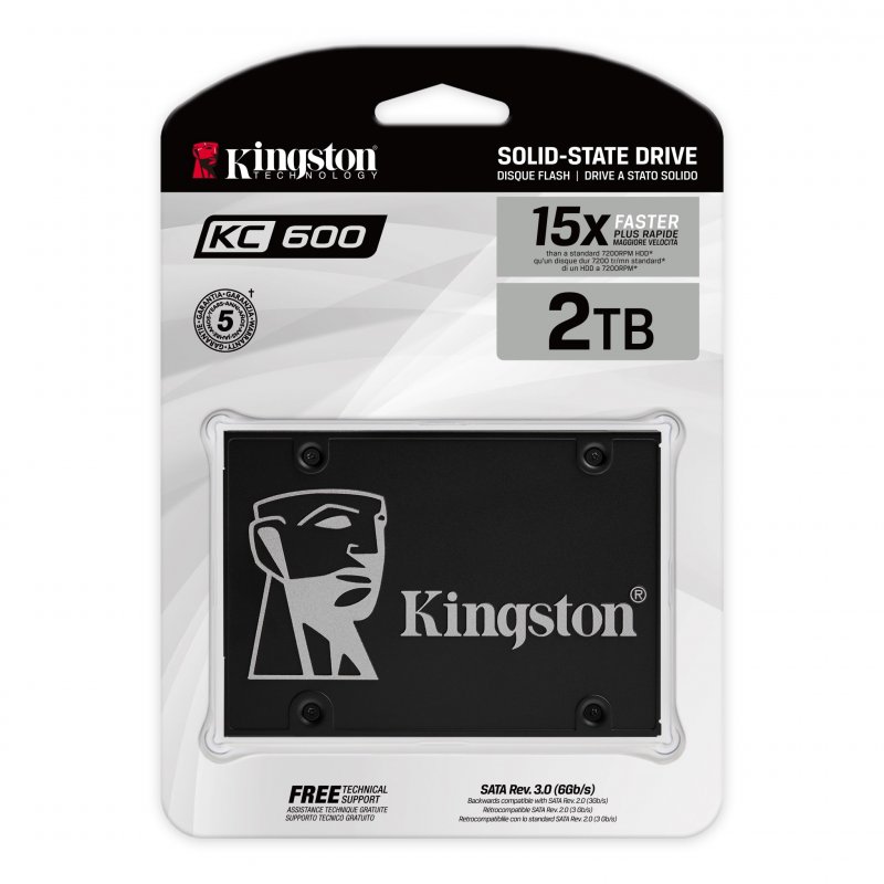 Kingston KC600/ 2TB/ SSD/ 2.5"/ SATA/ 5R - obrázek č. 2