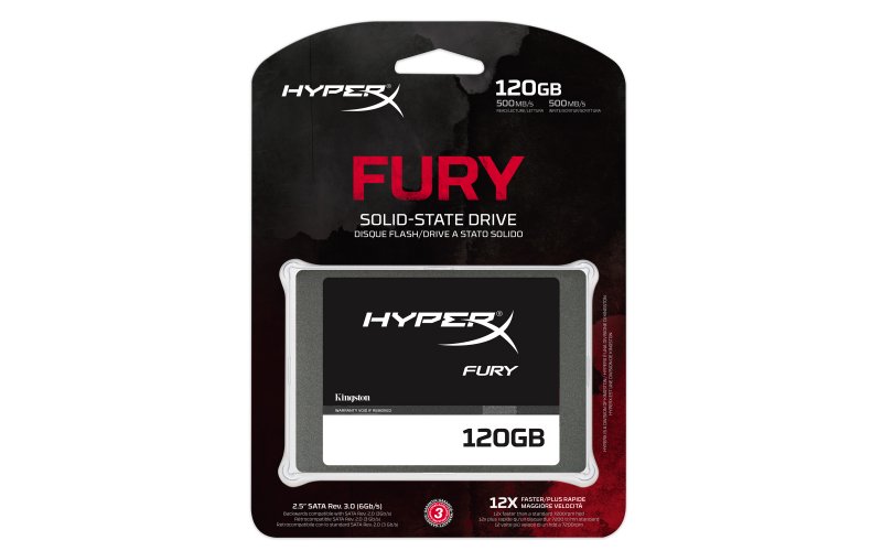 120GB SSD HyperX FURY SATA3 2.5" 7mm - obrázek č. 1