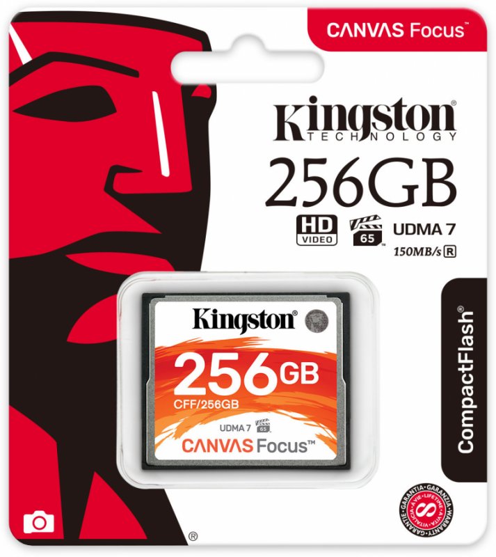 256GB CompactFlash Canvas Focus Kingston - obrázek produktu